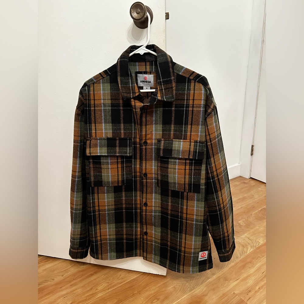 Men's Plaid Shirt Jacket